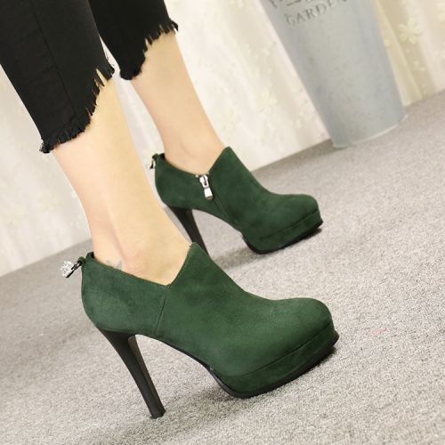 Chaussures de printemps femme en ronde avec perles, étanche - semelle fond composite Ref 994630
