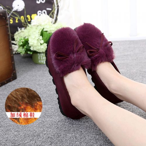 Chaussures de printemps femme en tissu ronde ouverture profonde- loisir - semelle polyuréthane Ref 994631