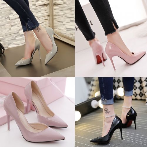 Chaussures de printemps femme en PU pointu - semelle caoutchouc Ref 994635