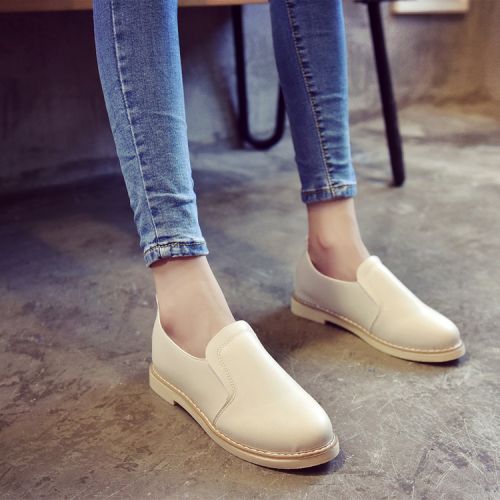 Chaussures de printemps femme en PU ronde étanche - semelle caoutchouc Ref 994655
