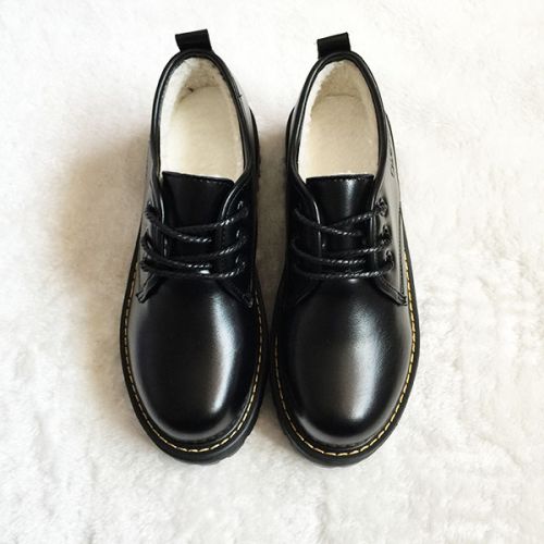 Chaussures de printemps femme en PU ronde avec lacets - Angleterre semelle caoutchouc Ref 994662