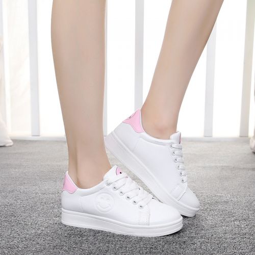 Chaussures de printemps femme en PU ronde ouverture profonde, avec lacets - doux semelle caoutchouc Ref 994671