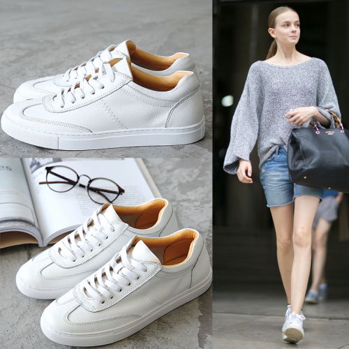 Chaussures de printemps femme en PU ronde avec lacets - collège semelle PVC Ref 994716