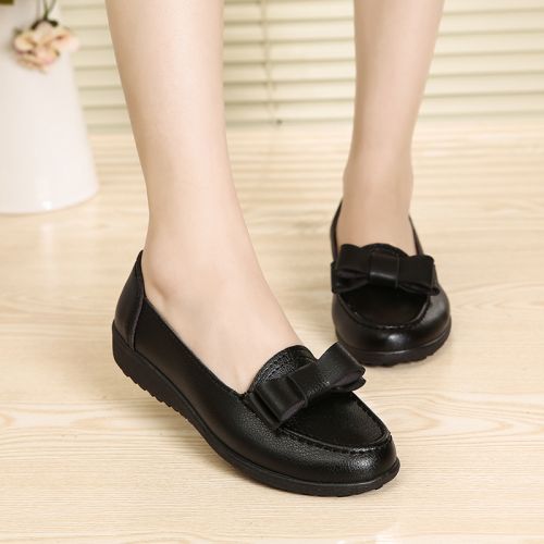 Chaussures de printemps femme en fibre Superfine ronde arc - loisir semelle caoutchouc Ref 994729