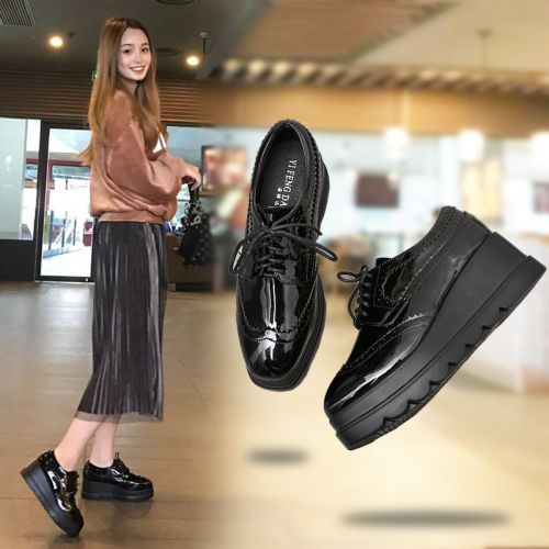 Chaussures de printemps femme en Manteau peinture tête carrée Wedges, Génoise - Angleterre semelle mousse caoutchouc R