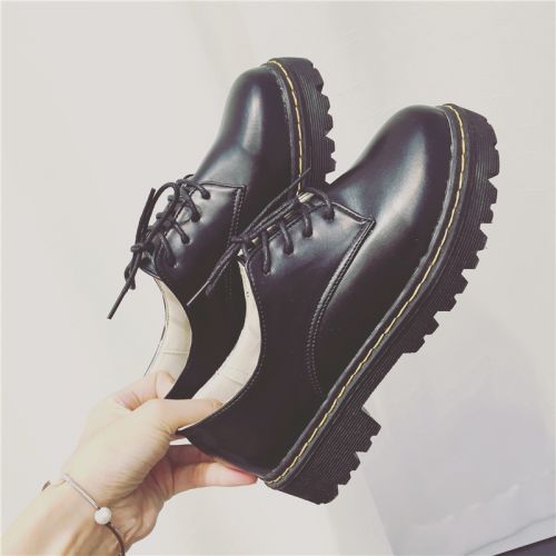 Chaussures de printemps femme en PU ronde Génoise, étanche - simple semelle caoutchouc Ref 994769
