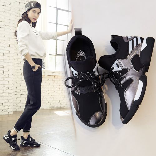 Chaussures de printemps femme en tissu élastique ronde Modèles mélangées - semelle caoutchouc Ref 994777