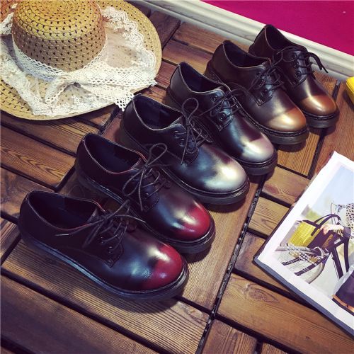 Chaussures de printemps femme en PU ronde avec lacets, Modèles mélangées - Europe semelle TPR Ref 994789