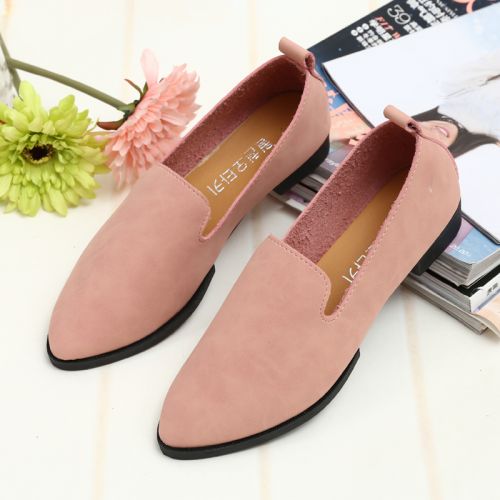 Chaussures de printemps femme en pointu - simple semelle caoutchouc Ref 994811