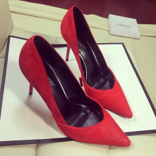 Chaussures de printemps femme en pointu ouverture profonde- semelle fond composite - Ref 994817