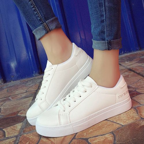 Chaussures de printemps femme en PU ronde ouverture profonde, avec lacets - collège Ref 994824