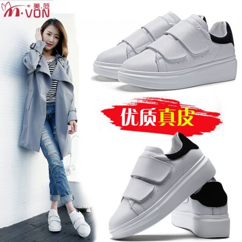 Chaussures de printemps femme en Vache revêtement cuir fendu MVON ronde ouverture profonde, avec lacets, étanche - s