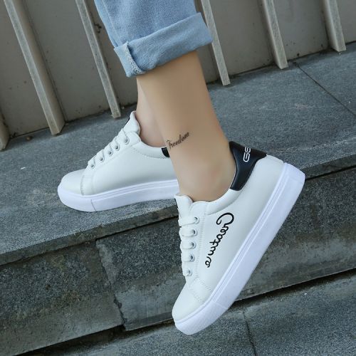 Chaussures de printemps femme en PU ronde Génoise - semelle caoutchouc Ref 994873
