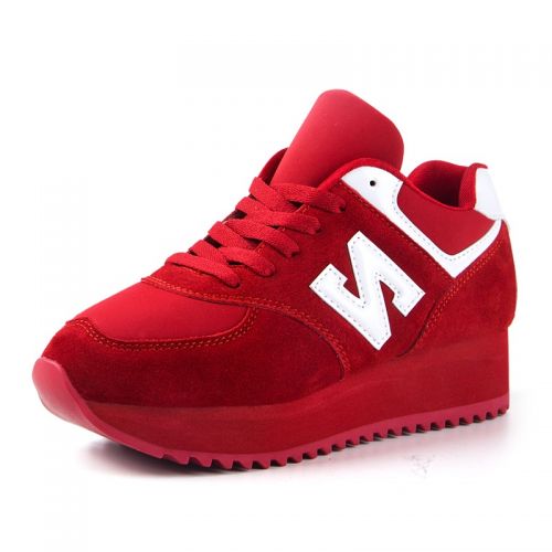Chaussures de printemps femme en ronde avec lacets, Wedges, Génoise, étanche - semelle caoutchouc Ref 994899