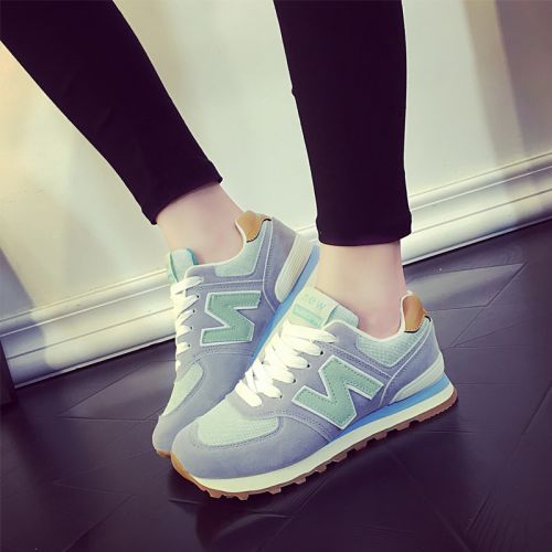 Chaussures de printemps femme en Cuir spatial ronde avec lacets, Modèles mélangées - semelle caoutchouc Ref 994919