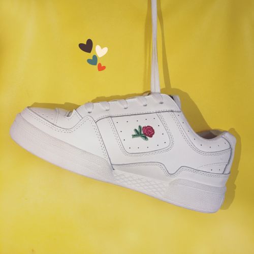 Chaussures de printemps femme en PU ronde avec lacets, brodé - Ref 994958