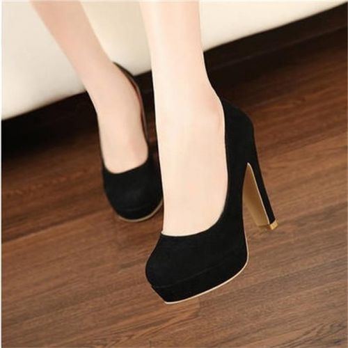 Chaussures de printemps femme en PU ronde ouverture profonde, étanche - loisir semelle caoutchouc Ref 994993