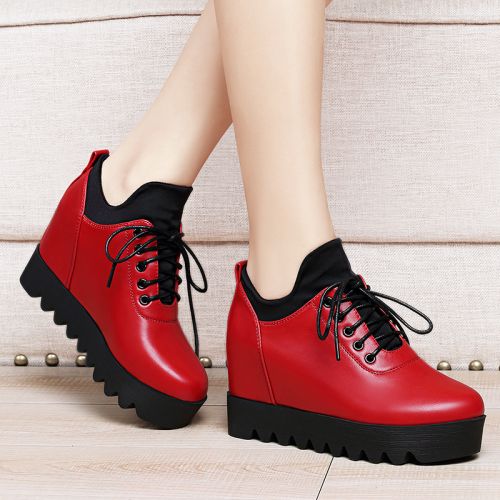 Chaussures de printemps femme en PU ronde étanche - Angleterre semelle TPU Ref 995002