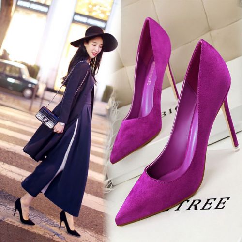 Chaussures de printemps femme en BIGTREE pointu ouverture profonde- semelle caoutchouc - Ref 995015