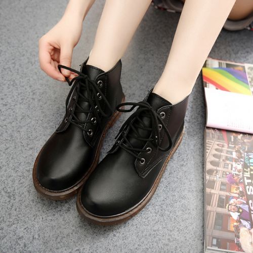 Chaussures de printemps femme en fibre Superfine ronde avec lacets, Wedges, étanche - Europe semelle TPR Ref 