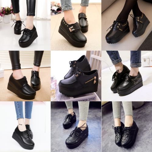 Chaussures de printemps femme en PU ronde Génoise - semelle polyuréthane Ref 995038