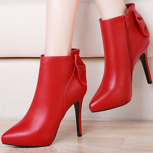 Chaussures de printemps femme en PU GUCIHEAVEN pointu arc, étanche - Angleterre semelle TPU Ref 995066