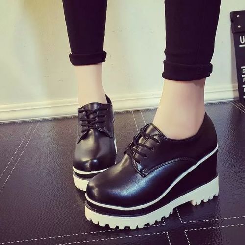 Chaussures de printemps femme en PU ronde - semelle caoutchouc Ref 995068