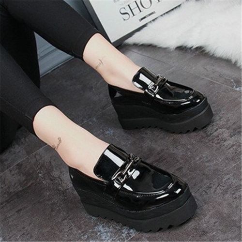 Chaussures de printemps femme en Manteau peinture ronde étanche - Angleterre semelle caoutchouc Ref 995076