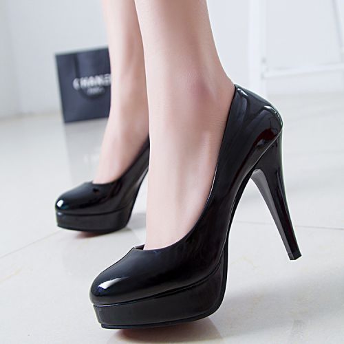 Chaussures de printemps femme en PU ronde étanche - Europe semelle caoutchouc Ref 995094