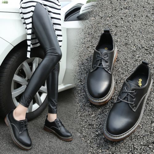Chaussures de printemps femme en PU ronde ouverture profonde, étanche, Style romain - Angleterre semelle TPR 