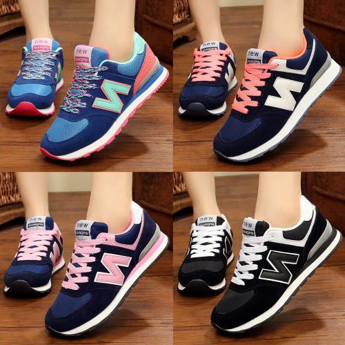 Chaussures de printemps femme en engrener ronde ouverture profonde, avec lacets, Modèles mélangées, étanche, -