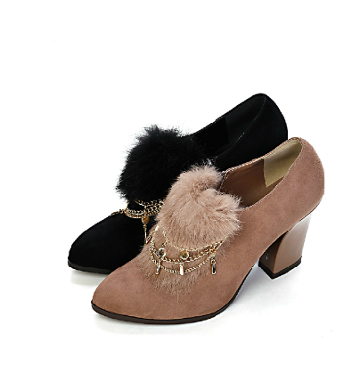 Chaussures de printemps femme en tissu DAPHNE pointu ouverture profonde- Ref 995132