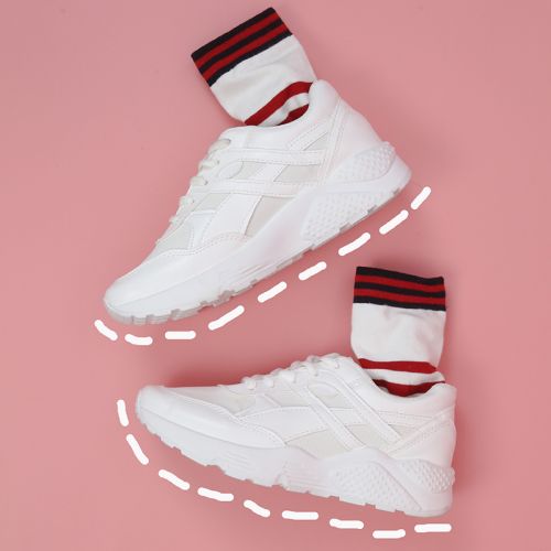 Chaussures de printemps femme en ronde avec lacets - Ref 995138