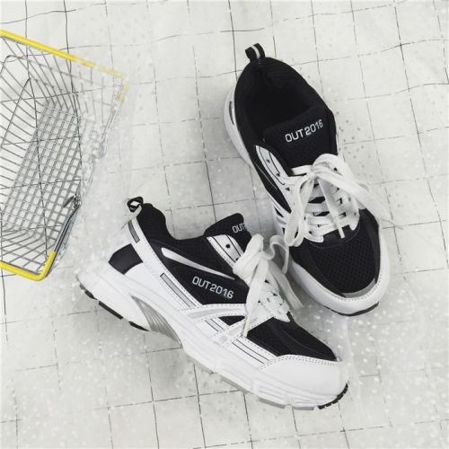 Chaussures de printemps femme en engrener ronde avec lacets, Modèles mélangées, - loisir semelle caoutchouc Re