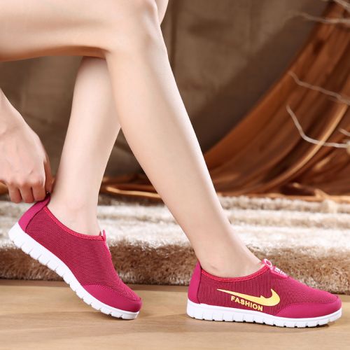 Chaussures de printemps femme en engrener ronde ouverture profonde, Modèles mélangées, - loisir semelle polyuréth