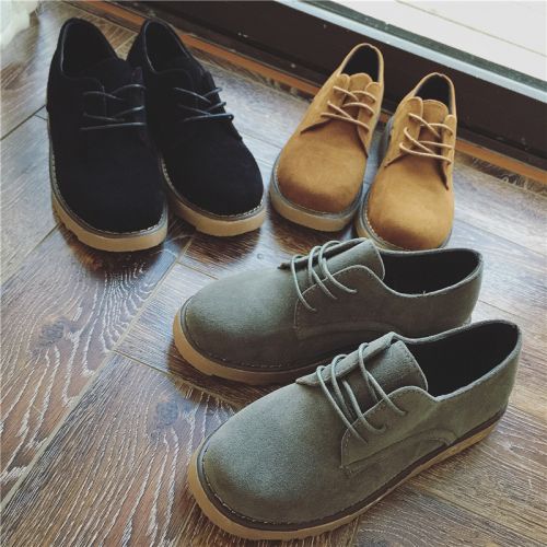 Chaussures de printemps femme en ronde avec lacets, étanche - collège semelle caoutchouc Ref 995213