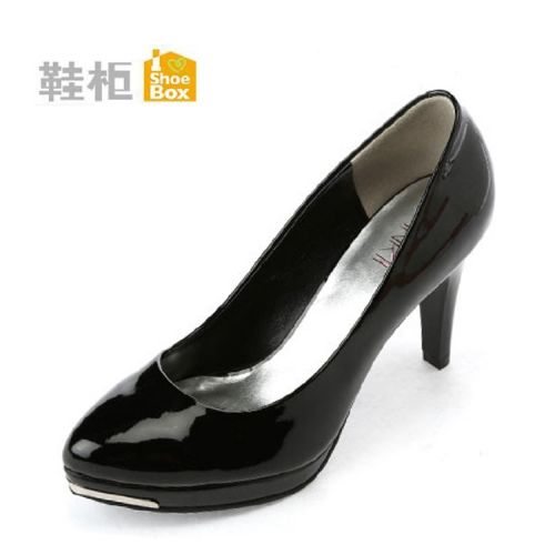 Chaussures de printemps femme en PU SHOEBOX pointu étanche, ouverture profonde- Ref 995216