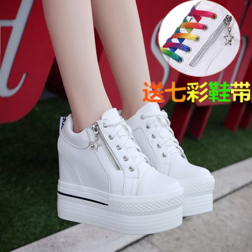 Chaussures de printemps femme en PU ronde Génoise, étanche - Ref 995223