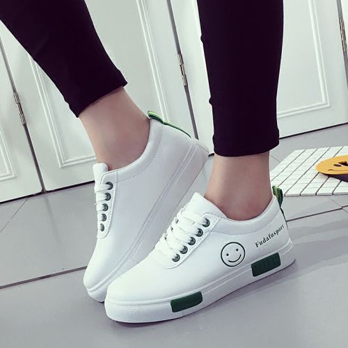 Chaussures de printemps femme en PU ronde avec lacets, Modèles mélangées - semelle caoutchouc Ref 995224