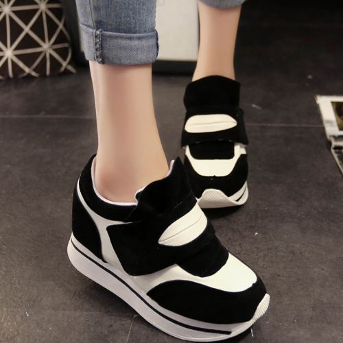 Chaussures de printemps femme en ronde avec lacets, Modèles mélangées, Wedges, Génoise, étanche - semelle caoutchouc 