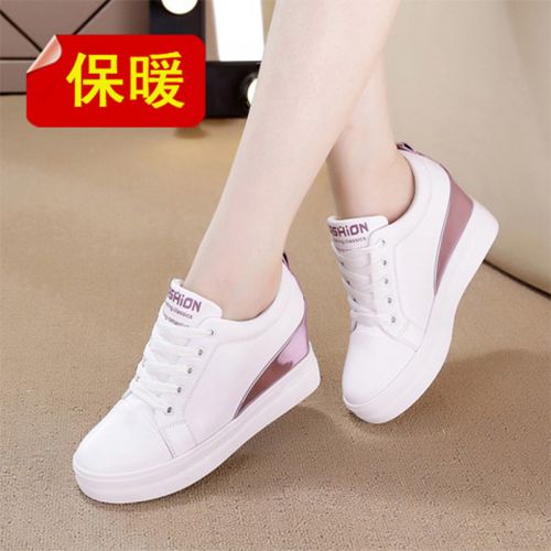 Chaussures de printemps femme en PU ronde ouverture profonde, avec lacets, Génoise, étanche, Wedges - loisir semelle 