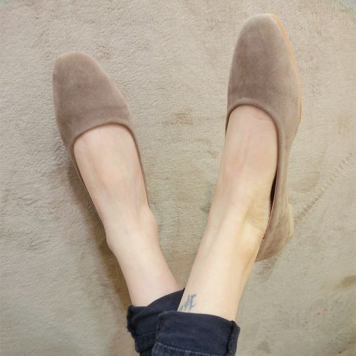 Chaussures de printemps femme en PU tête carrée ouverture profonde- loisir - semelle TPR Ref 995260