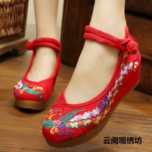 Chaussures de printemps femme en tissu ronde Fleurs, Génoise - national Wind semelle TPR Ref 995266