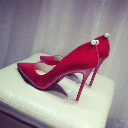 Chaussures de printemps femme en PU pointu ouverture profonde- Ref 995279