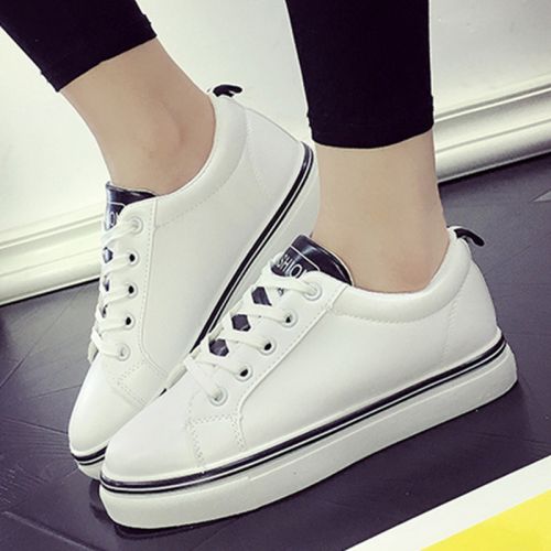 Chaussures de printemps femme en PU LAIIJIANE ronde avec lacets - semelle plastique Ref 995282