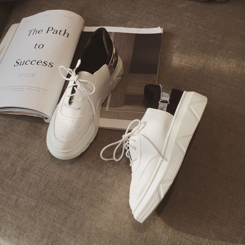 Chaussures de printemps femme en PU ronde rivet - Ref 995310