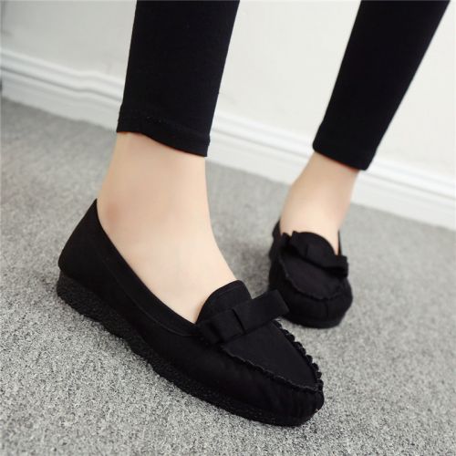 Chaussures de printemps femme en ronde ouverture profonde, arc - loisir semelle caoutchouc Ref 995338