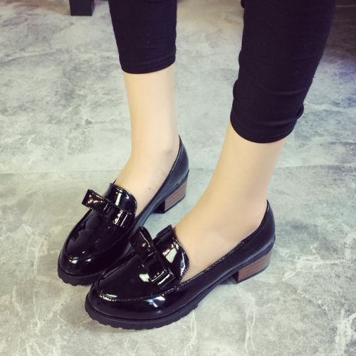Chaussures de printemps femme en PU ronde ouverture profonde, arc, Wedges, étanche - Angleterre semelle plasti