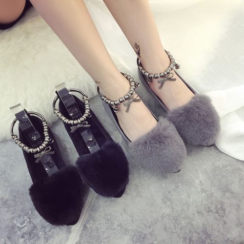 Chaussures de printemps femme en ronde - collège semelle caoutchouc Ref 995371