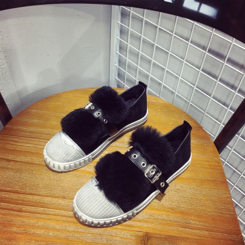 Chaussures de printemps femme en PU ronde - semelle caoutchouc Ref 995392